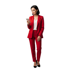 young business woman with folder