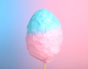 Fluffy, pastel-colored cotton candy