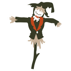 ハロウィンのカカシのキャラクター/Halloween Scarecrow Character