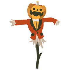 ハロウィンのカカシのキャラクター/Halloween Scarecrow Character