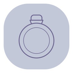 Simple line icon of wedding rings. Marriage and commitment concept