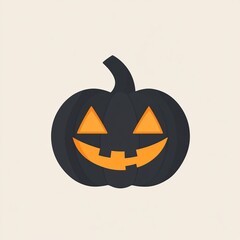 Fototapeta premium pumpkin vector icon for minimalist Halloween social media Posts
