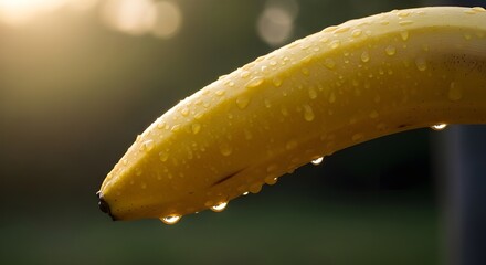 water drops on a yellow flower
