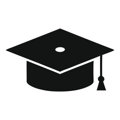 Graduation Cap Icon – Education and Success Illustration