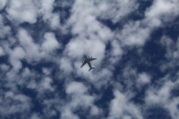 airplane in the sky