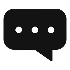 Fototapeta premium Chat Box Icon – Text Message and Comment Illustration