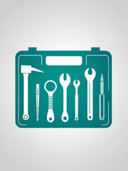 repair kit tools icon sign vector