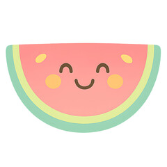 Watermelon with a bright smile