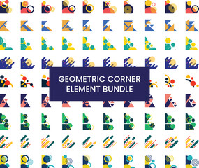 Geometric Abstract Modern Corner Decoration Bundle