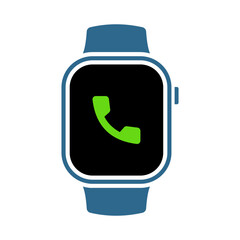 smartwatch icon vector illustration. flat design