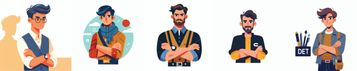 Male Art Director and Creative Director – Vector Character Illustration