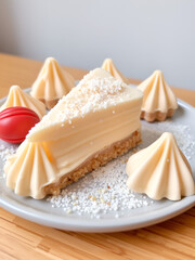 Creamy, triangular confection
