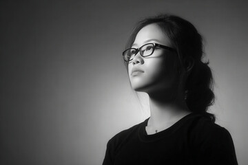 ai wearing glasses reminiscent of human names embodies confidence creating strong and engaging presence
