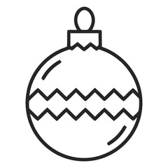 Obraz premium Christmas Ornament Ball Icon Vector
