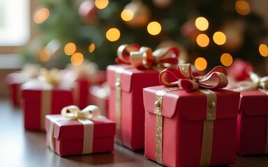 Christmas gift boxes. High quality