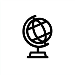 globe icon on white background