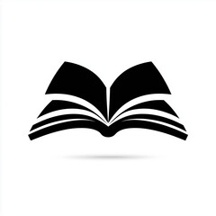 open book icon isolated on white