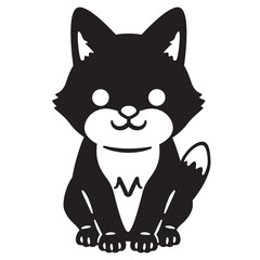 キツネのシルエット