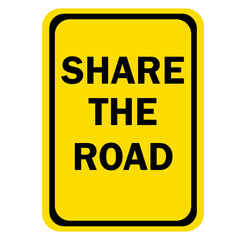 share the road sign design for templates.