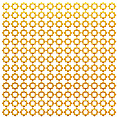 3D Golden Geometric Pattern Design