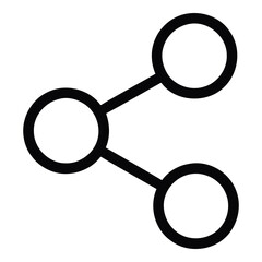 Social Share Icon &ndash; Internet and Media Communication Illustration
