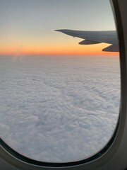 Obraz premium view from airplane window