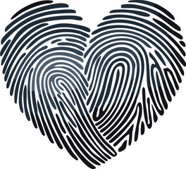 Heart Shaped Fingerprint
