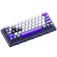 Naklejka premium 3D Mechanical Keyboard Illustration