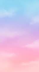 Pastel Sky Gradient with Soft Clouds blue