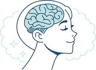 World Mental Health Day Awareness Clipart. Mental Health Support Vector Illustration. October 10 Mental Wellness Clipart Design. Global Mental Health Day Vector Artwork. Psychology Awareness Clipart