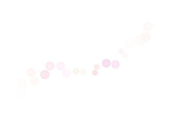 Abstract Soft Glow Bokeh Lights on Transparent  Background