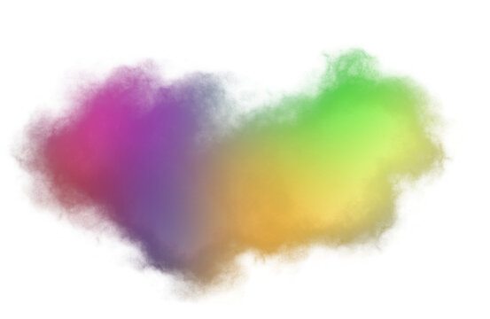 Colorful Gradient Fog Cloud Abstract Background