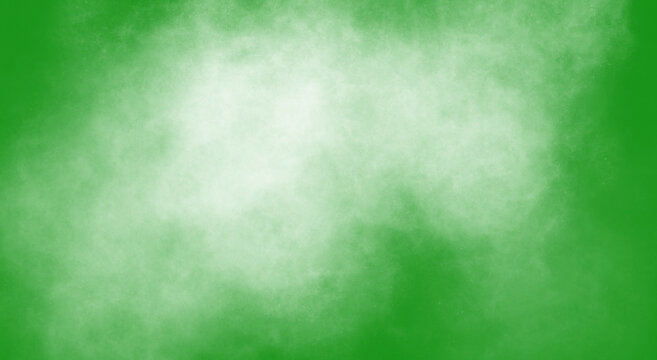 Green Gradient Fog Texture Background, Transparent Background with Text Space, Spooky Halloween Concept
