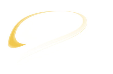 Abstract Golden and White Swirl Motion Lines on Transparent Background