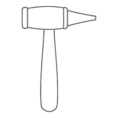 Metal Hammer Icon – Tool for Construction and Repair