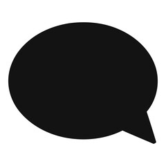 Blue Speech Bubble Chat Icon Vector Illustration