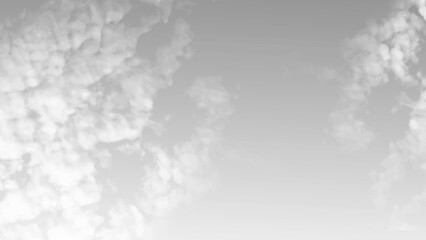 Black sky with white clouds. Beautiful sky background and wallpaper. Black sky with white cloud. Dark background before Rainstorm. for wallpaper, backdrop and design.