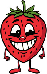 funny cartoon strawberry