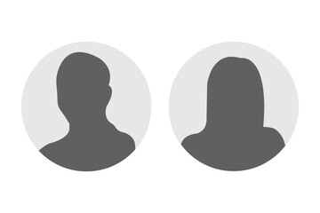 Avatar profile icon set featuring male and female characters, modern flat symbols for users, accounts, social media, websites, apps, business profiles, communication, and digital identity best design.