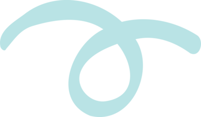 Swirl Ribbon Clipart, Curly Line PNG, Pastel Lavender Decorative Doodle Illustration