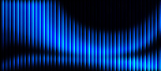 Blue Gradient with a Glass Effect on a Black Background. Modern Abstract Backdrop.
