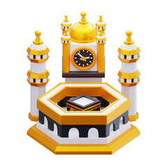 3D Masjid Al Haram Grand Mosque Illustration