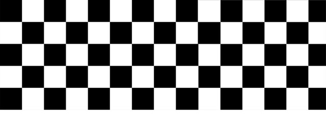 Black and White Checkers Line Seamless Pattern Racing Flag Stripe Speed Texture Background vector illustrations on a white background.	