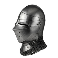 Detailed Steel Helmet Isolated Photo Illustration with Transparent Background