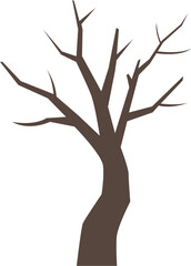 Spooky Bare Tree Silhouette illustration