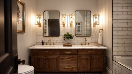 Modern bathroom interior