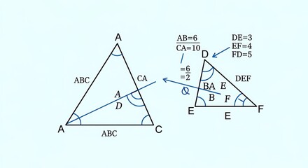 Geometric Triangles with Labeled Sides and Angles for Mathematical Education.