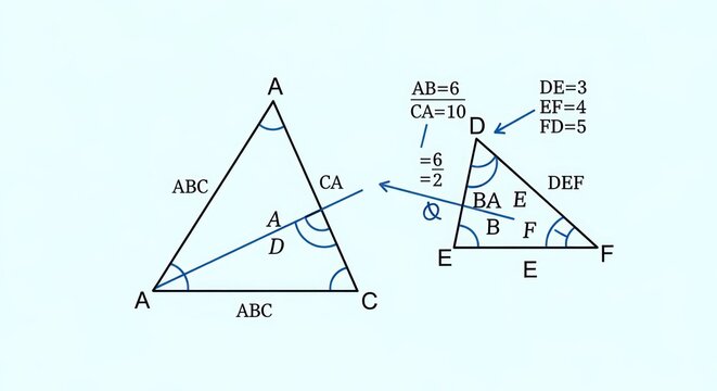 Geometric Triangles with Labeled Sides and Angles for Mathematical Education.