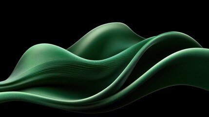 Abstract Green Wave Flow