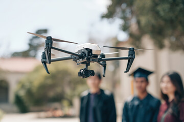 drone captures lesson in school efficiently generating autotranscripts of session